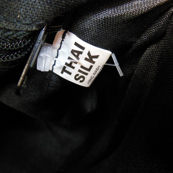 Thai silk  bag, Beautiful  Gold color hand bag ,Spring bag 9 By 9 in. - Picture 8 of 9